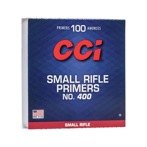 CCI Standard Rifle Primers No. 400 Small Rifle 100/BX