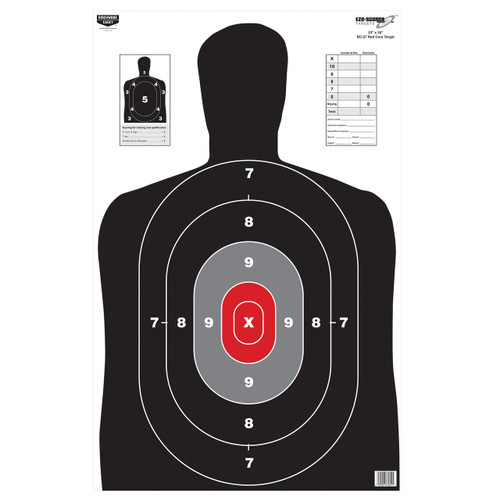 Birchwood Casey EZE-Scorer BC27 Red Target 23"x35" 100PK