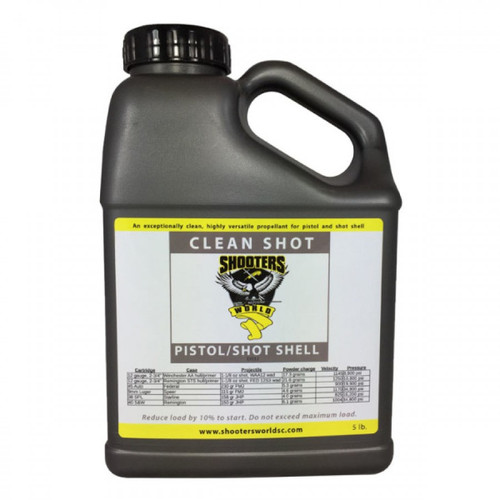 Shooters World Clean Shot Gun Powder 5lb Shooters World Clean Shot Gun Powder 5lb