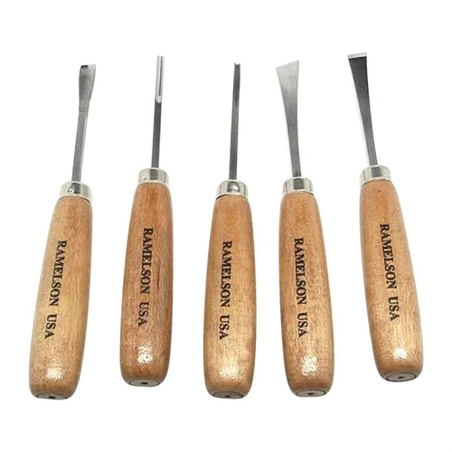 U.J. Ramelson 5-Piece Basic Straight Handle Woodcarving Set U.J. Ramelson 5-Piece Basic Straight Handle Woodcarving Set