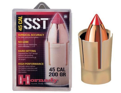 Hornady .45 Caliber (.400 Diameter) Bullets 200 Grain SST Box of 20