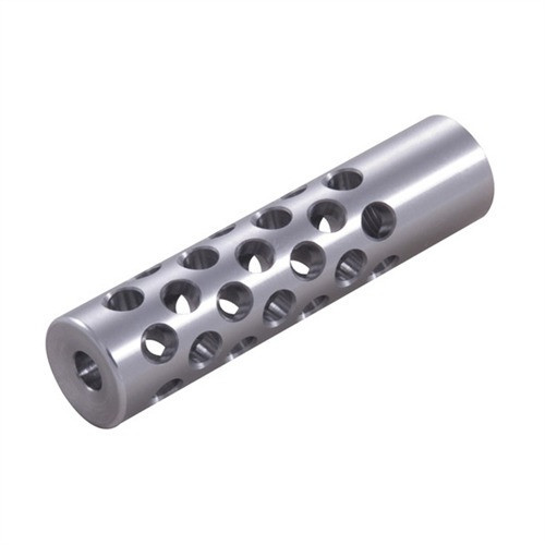 #3 MUZZLE BRAKE 22 CALIBER 5/8-24 CHROME MOLY SILVER