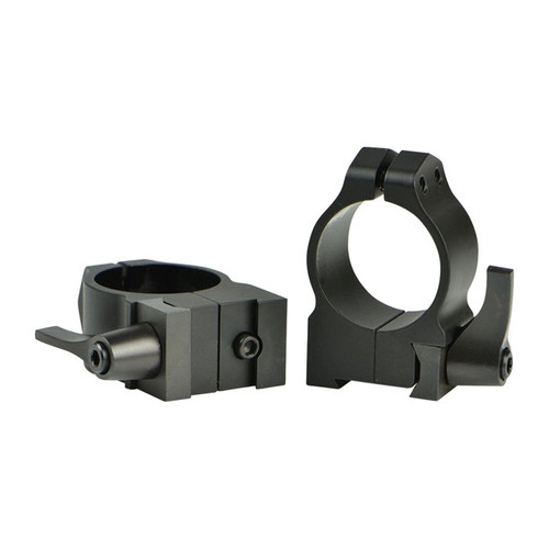 Warne Maxima Grooved Receiver CZ Rings 30mm Medium Black