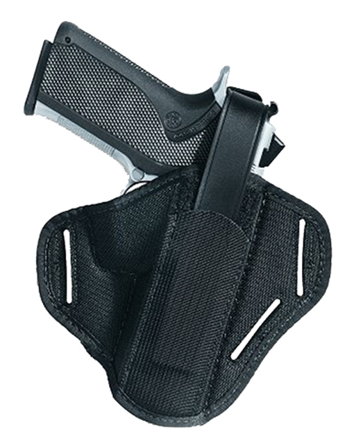 Uncle Mike's 86000 OWB Holster Ambidextrous Small/Medium Double Action Revolver 2-3" Barrel Black Kodra Nylon Uncle Mike's 86000 OWB Holster Ambidextrous Small/Medium Double Action Revolver 2-3" Barrel Black Kodra Nylon