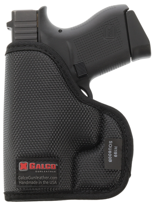 Galco StukOn-U Pocket Holster Ambidextrous Glock 33, S&W M&P Shield, Taurus G2C Black