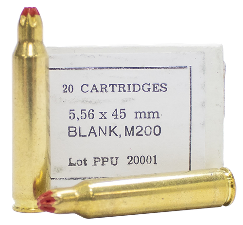 PPU 5.56 NATO Blank Ammo 20 Rounds Per Box
