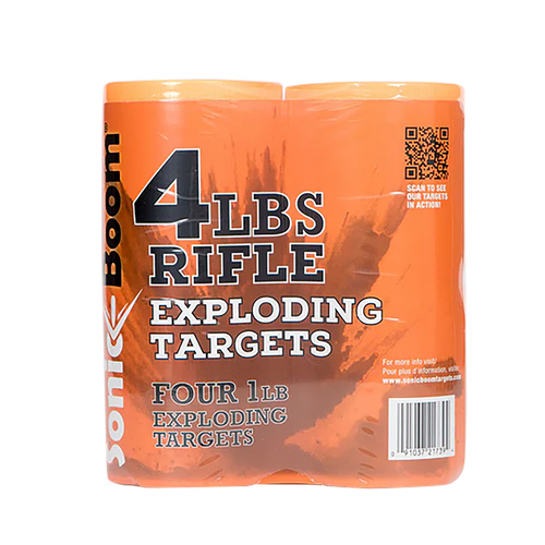 Sonic Boom Exploding Rifle Target 1 lb 4-Pack