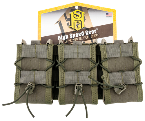 High Speed Gear 45TA00OD TACO Triple Magazine Pouch OD Green Nylon