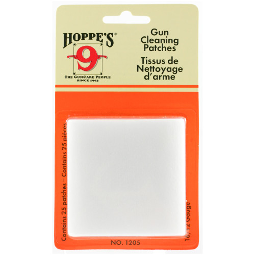 Hoppe's Gun Cleaning Patches 16/12 Gauge Cotton 25PK
