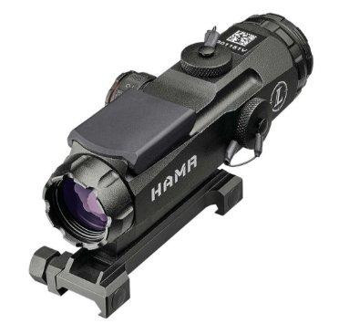 BLEMISHED Leupold Mark 4 HAMR Rifle Scope (Incl. Flat Top Mount) - 4x24mm CM-R2 Illum. Reticle Matte
