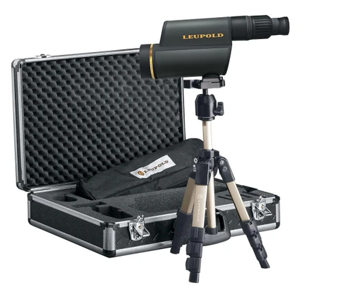 BLEMISHED Leupold GR 12-40x60mm HD Spotting Scope Kit Shadow Gray