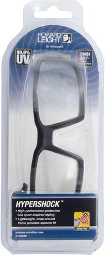 Howard Leight Hypershock Sunglasses Black Frame Clear Lens