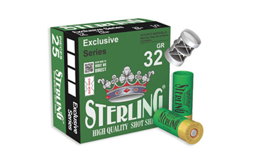 Sterling 12 Gauge 2.75" #6 Shot Shells Box of 250 (32 gr, Low Recoil)