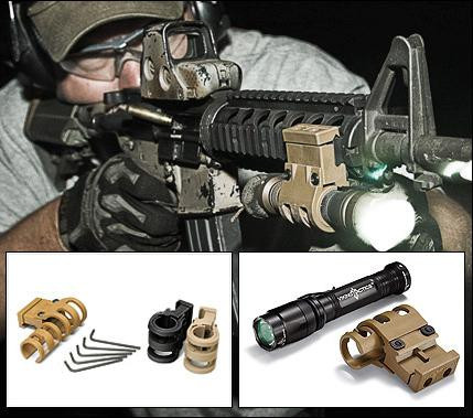 Viking Tactics VTAC Weapons Light Picatinny Rail Mount Black