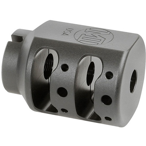 Midwest Industries Alpha Tank Muzzle Brake 1/2x28-9mm Black Nitride