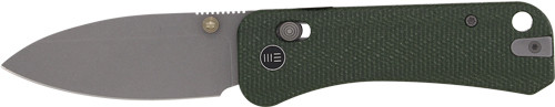 WE Knife Banter 2 Pocket Knife 2.87" Green Canvas Micarta