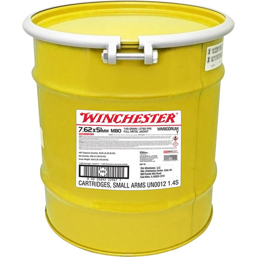 7.62X51 NATO 149GR FULL METAL JACKET 7,500/DRUM