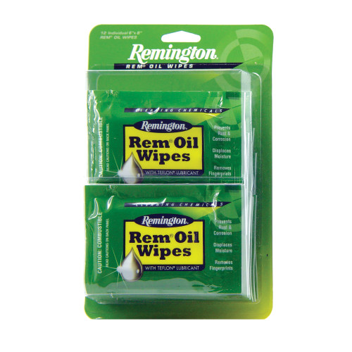 Remington Rem Oil Gun Cleaning Wipes 12PK