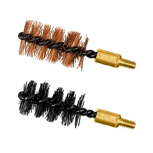 Otis Bore Brush .28 Gauge 8-32mm Thread Nylon/Bronze 2-Pack