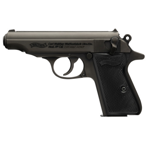 Walther PP .32 ACP Pistol 3.9" Barrel 8+1 Round Black