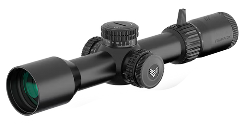 Swampfox Optics Warhawk Rifle Scope 5-25x56mm FFP Illuminated MOA Reticle Black