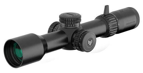 Swampfox Optics Warhawk Rifle Scope 5-25x56mm FFP Illuminated MOA Reticle Black