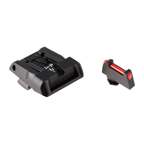FULLY ADJUSTABLE SIGHT SET, BLACK R/FIBER OPTIC FRONT FULLY ADJUSTABLE SIGHT SET, BLACK R/FIBER OPTIC FRONT
