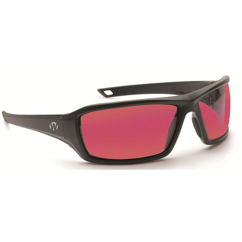 Walker's IKON Forge Shooting Glasses Black Frame Rose Lens