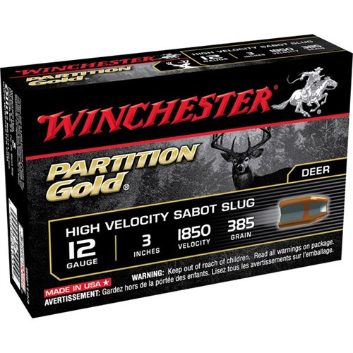 Winchester 12 Gauge Ammo 3" 385 Gr Sabot Slug Box of 5