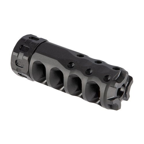 AR-15 HYPERTAP MUZZLE BRAKE .264/6.5MM, 5/8-24 BLACK