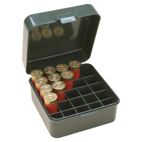 MTM Dual Gauge Shotshell Case 12/16/20 Gauge 2-3/4", 3" 25-Round Plastic Forest Green