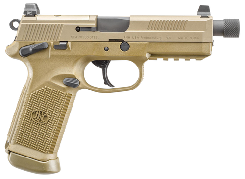 FN FNX-45 Tactical .45 ACP Pistol 5.3" Threaded Barrel 15+1 Round Flat Dark Earth