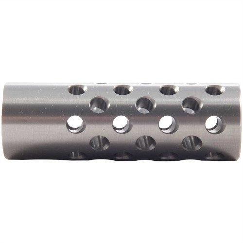 MUZZLE BRAKE .865 22 CALIBER 5/8-24 SS SILVER