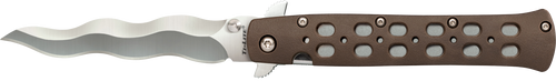 Cold Steel Ti-Lite Pocket Knife 4" Kris AUS 10A Steel Blade Griv-Ex Handle Flat Dark Earth