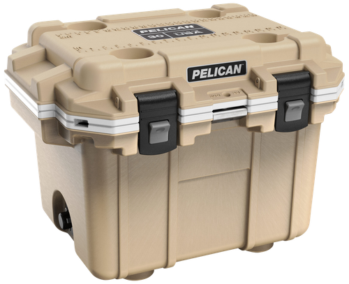 Pelican Elite 30QT Cooler Tan/White