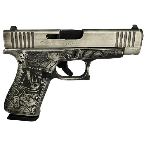 Glock 48 Custom "Battle Worn Slide/Bushido Frame" Handgun 9mm Luger 10/rd Magazines (2) 4.17" Barrel USA ade