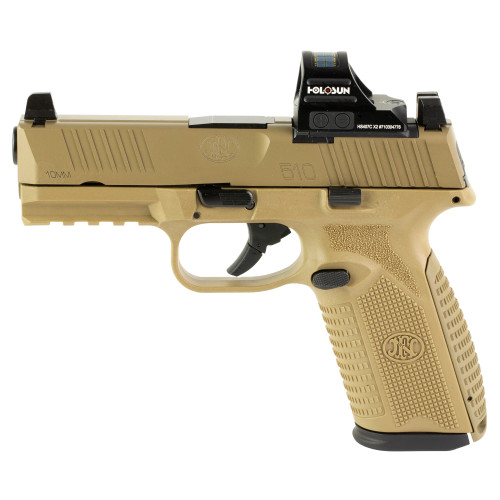 FN 510 MRD 10mm Auto Pistol 4.1" Barrel 15+1 Round Flat Dark Earth
