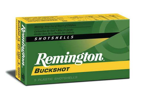 Remington Express Buckshot 12 Gauge Ammo 2-3/4" #0 Buckshot 12 Pellets Box of 5