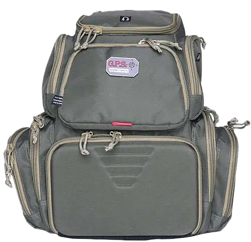 G Outdoors Handgunner Backpack Range Bag Green