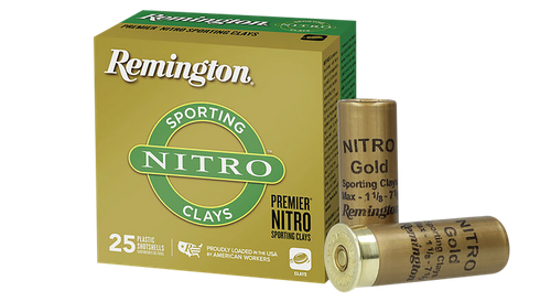 Remington Premier Nitro Sporting Clays 12 Gauge Ammo 2-3/4" 1-1/8 oz #7.5 1300 fps Box of 25