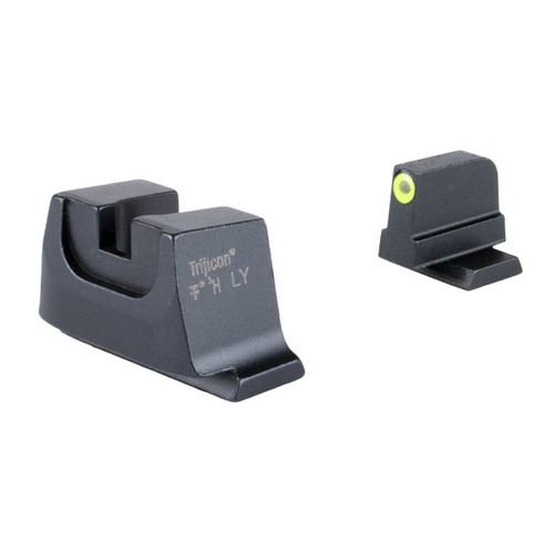 Trijicon Suppressor Night Sight Set Smith & Wesson M&P C.O.R.E. Yellow Front/Metal Rear Green Lamp