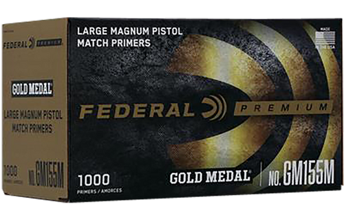 Federal Gold Medal Large Magnum Pistol Match Primers .155 Caliber, 100 Count