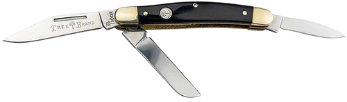 Boker 110857 Stockman Pocket Knife Large Clip Point/Sheepsfoot/Spey Plain D2 Steel Blade Brown Jigged Bone Handle