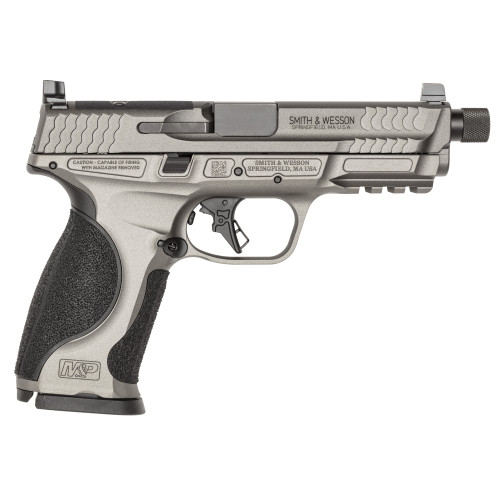Smith & Wesson M&P 9 M2.0 9mm Luger Pistol 4.6" Threaded Barrel 17+1 Rounds Tungsten Gray
