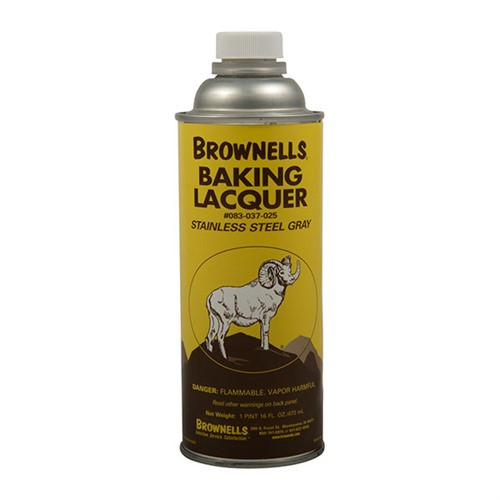 Brownells 16 Oz Stainless Steel Gray Baking Lacquer