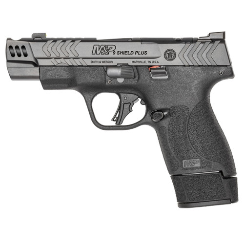Smith & Wesson Performance Center M&P9 Shield Plus Carry Comp 9mm Luger Pistol 4" Barrel 15+1 Round Black