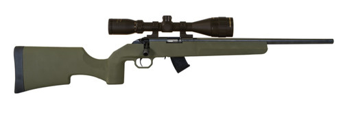 Howa M1100 Bolt Action Rifle 22 Long Rifle 18" Barrel Black/Green Howa M1100 Bolt Action Rifle 22 Long Rifle 18" Barrel Black/Green