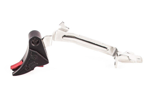 Zev Technologies PRO Curved Face Trigger Kit Glock 17, 19, 26, 34 Small Black/Red