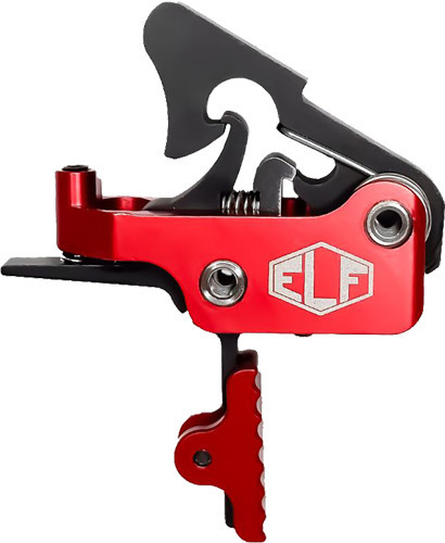 Elftmann Tactical Apex Pro AR Trigger, Straight, 2.75-7 lbs, Red