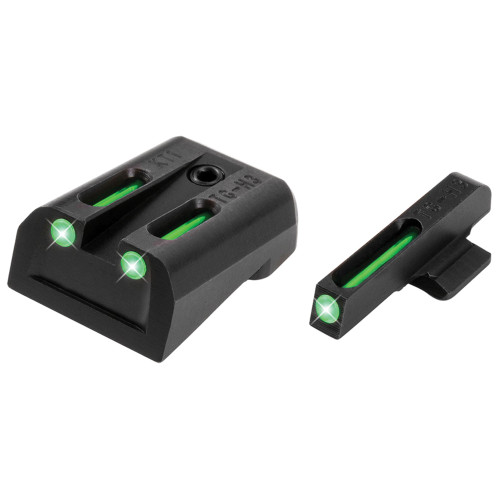 Truglo TFO Tritium/Fiber-Optic Sight Set Kimber 1911 Fixed Rear Sight Green